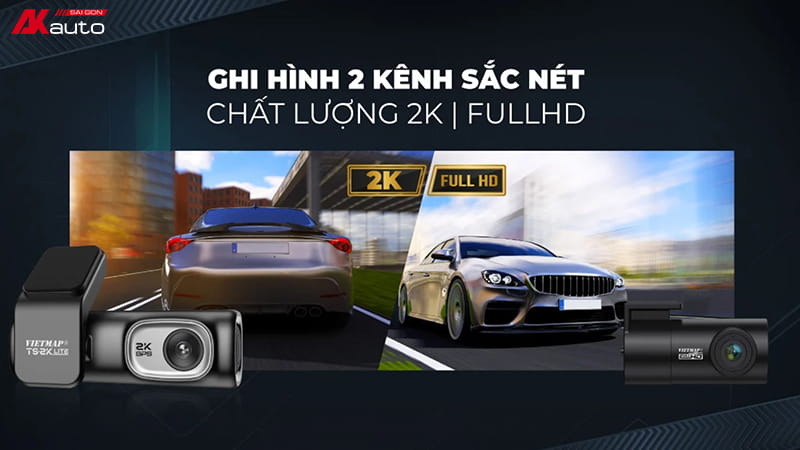Camera hành trình 2K ghi hình rõ nét, bảo vệ xe và hỗ trợ lái an toàn