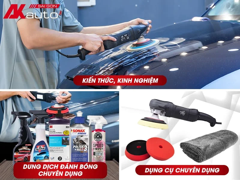 Đánh bóng ô tô đúng cách