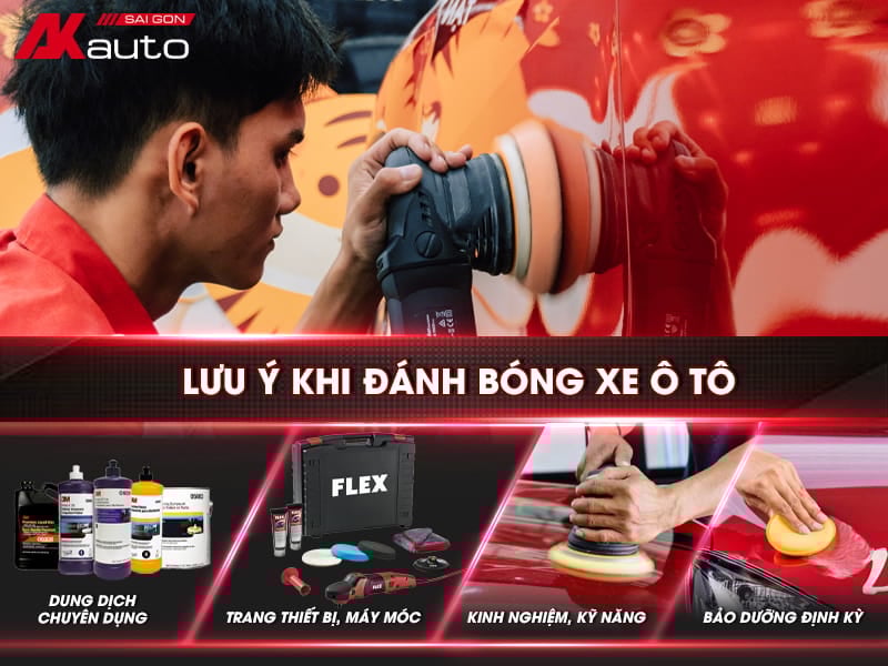 Lưu ý gì khi sử dụng dung dịch đánh bóng ô tô