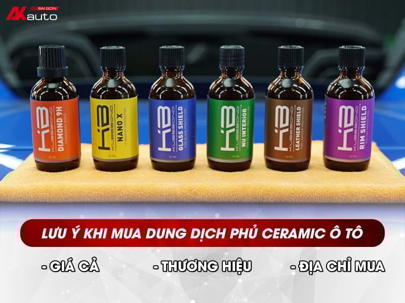 Dung dịch phủ ceramic chất lượng