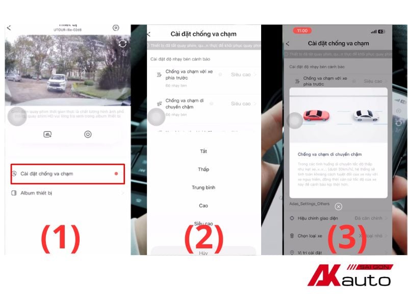 Hướng dẫn sử dụng camera hành trình utour kích hoạt chức năng chống cham