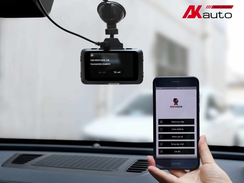 Hướng dẫn sử dụng camera hành trình Webvision kết nối với điện thoại