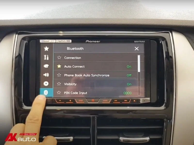 Hướng dẫn sử dụng màn hình Pioneer đơn giản, dễ thao tác nhất 2 Kết nối Bluetooth với màn hình Pioneer