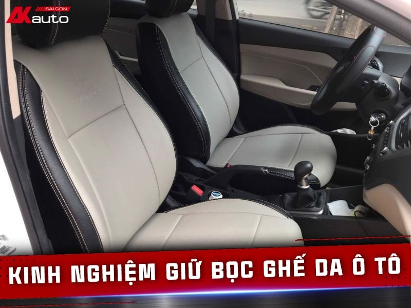 kinh nghiệm giữ bọc ghế da ô tô