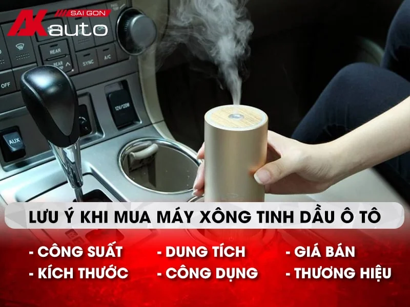 Lưu ý khi mua máy xông tinh dầu cho ô tô