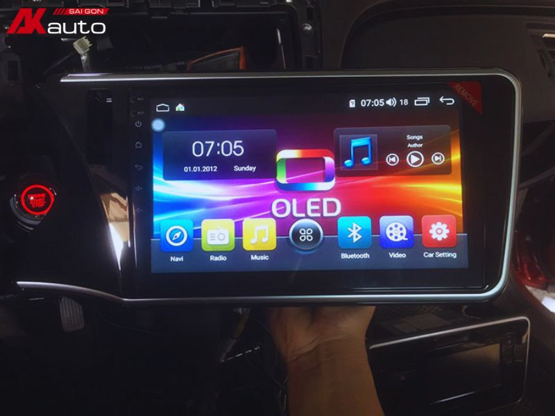 Top 4+ màn hình android ô tô 7 inch bán chạy nhất thị trường 1 Màn hình android 7 inch Oled C2