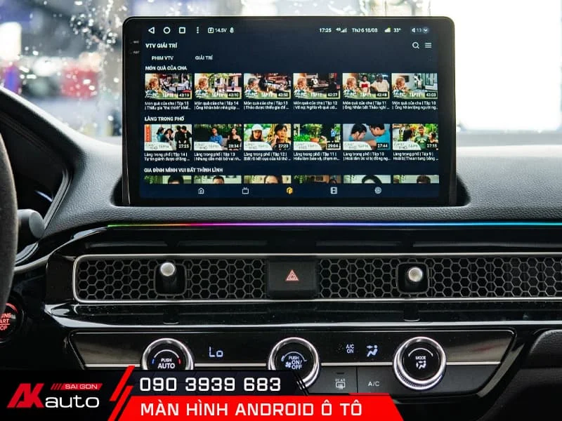 Màn hình ô tô android có kích thước 9 - 13inch