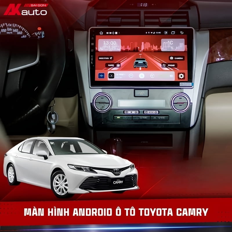 Màn hình Android ô tô Toyota Camry chính hãng