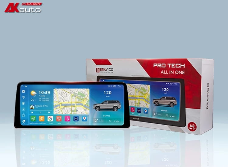 Màn hình ô tô 12.3 inch Bravigo PRO TECH 360 All In One