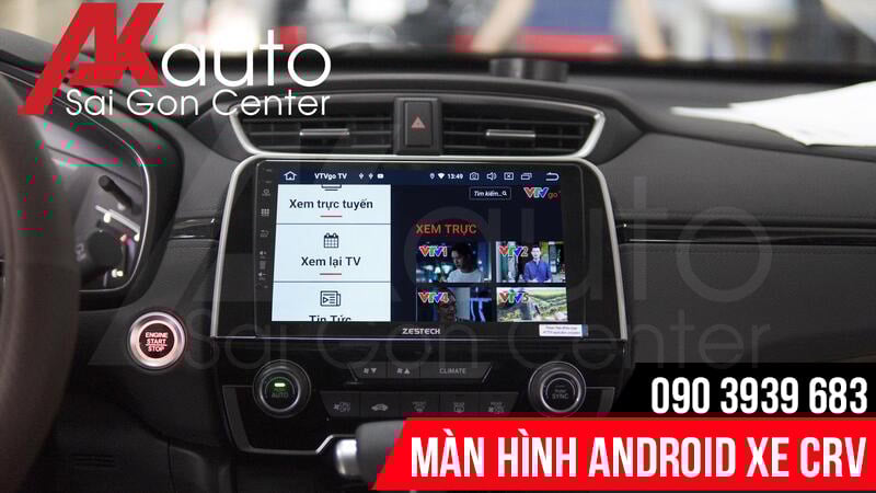 Màn hình CRV giải trí trực tuyến