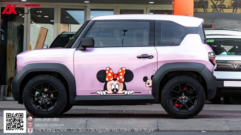 Xe VF3 độ đẹp chuột Mickey