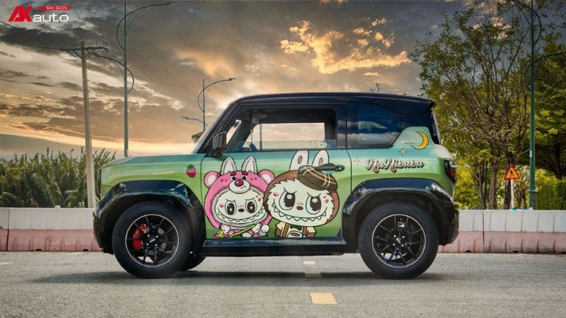 Vinfast VF3 độ đẹp với decal Baby Tree