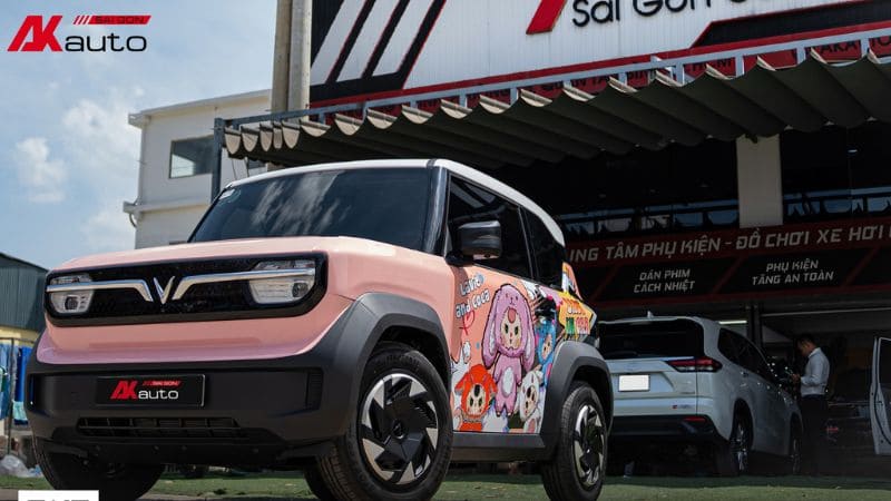 Hình ảnh mẫu độ VF3 màu hồng Labubu dễ thương