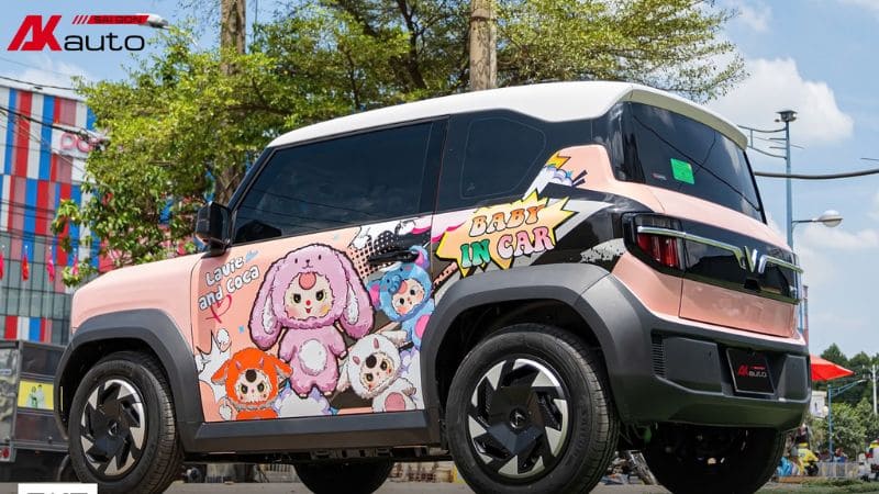 Mẫu độ VF3 màu hồng Labubu