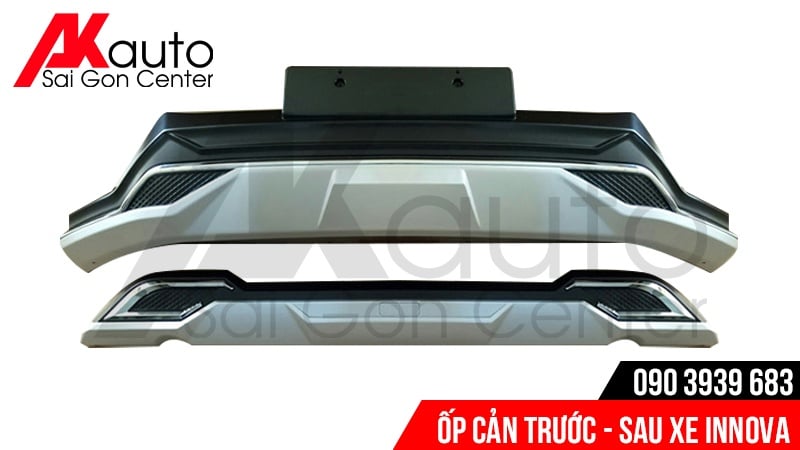 op-can-truoc-sau-xe-innova-cao-cap-1 bộ ốp cản trước sau xe