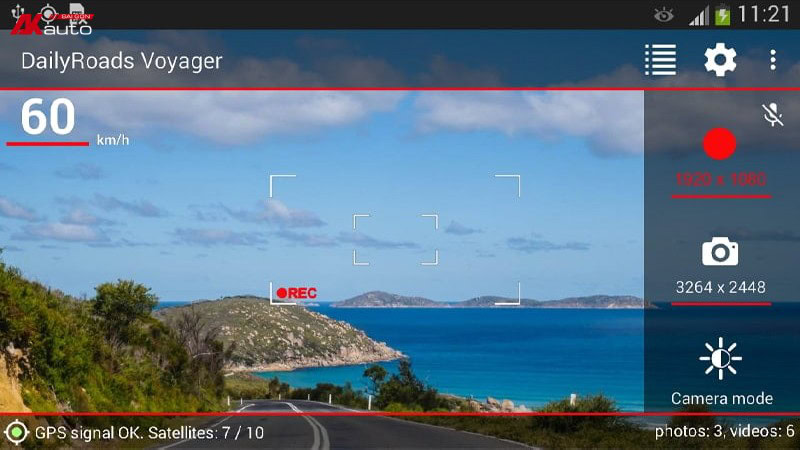 Phần mềm camera hành trình Dailyroads