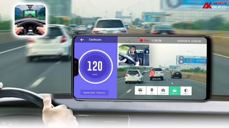 Phần mềm camera hành trình ô tô GPS Speedometer: Car Dash cam