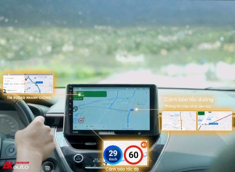 Phần mềm cảnh báo tốc độ Google Maps