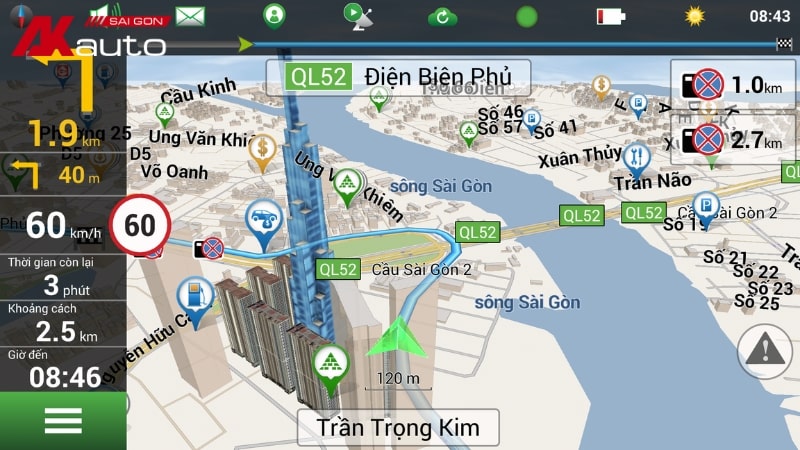 Phần mềm dẫn đường Navitel được sử dụng khá phổ biến tại Việt Nam