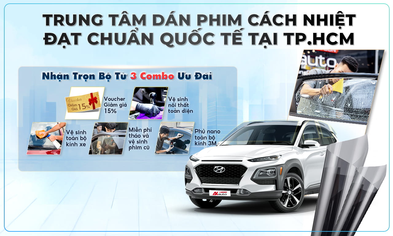 Ưu đãi dán phim cách nhiệt ô tô tại AKauto - mb