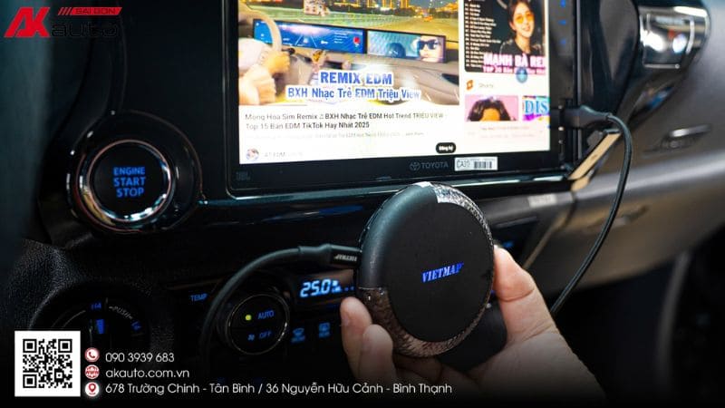 Android box cho ô tô dễ dàng lắp đặt