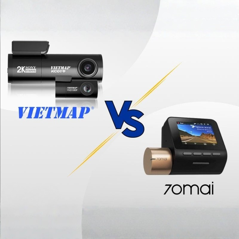 So sánh camera hành trình Vietmap và 70mai