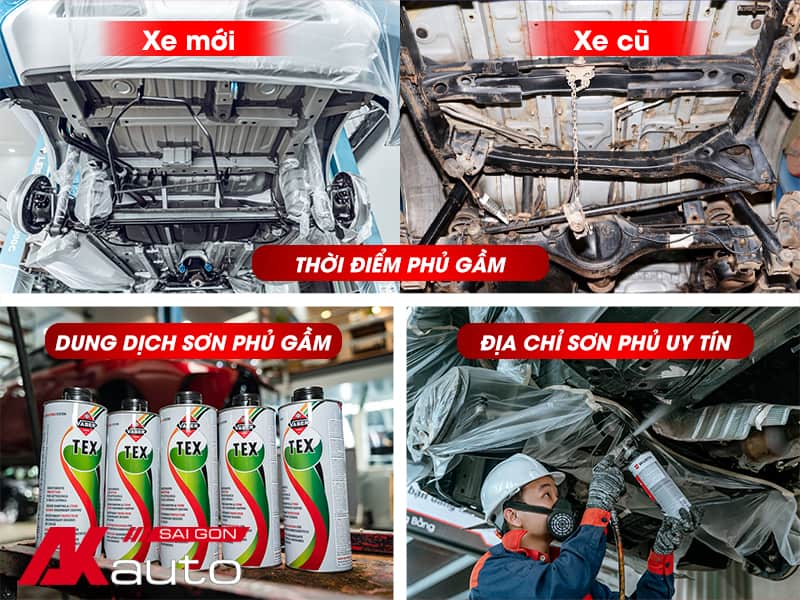 Kinh nghiệm sơn phủ gầm ô tô