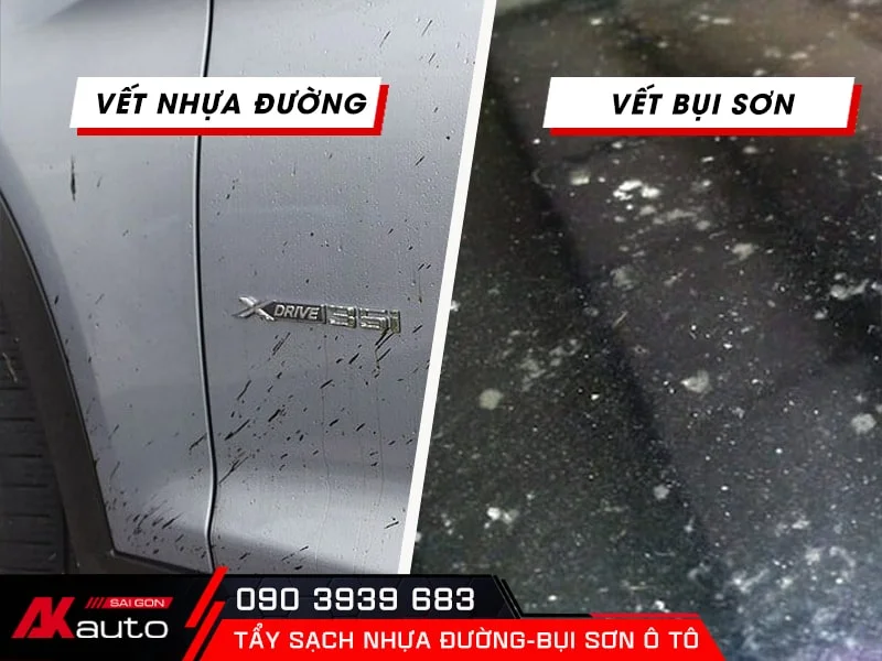 tẩy nhựa đường bụi sơn hcm