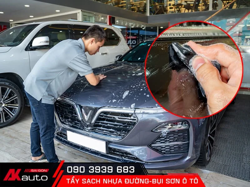 tẩy nhựa đường bụi sơn uy tín tại AKauto
