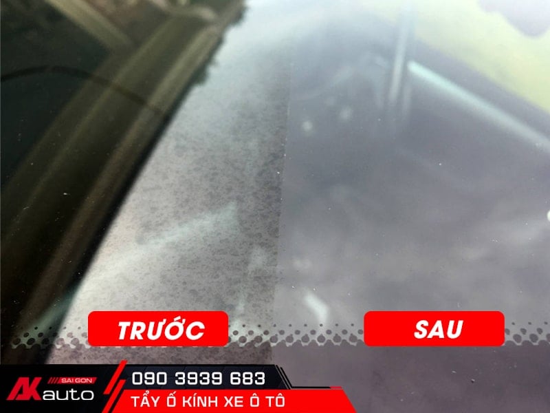 Tẩy ố kính cải thiện tính thẩm mỹ của xe