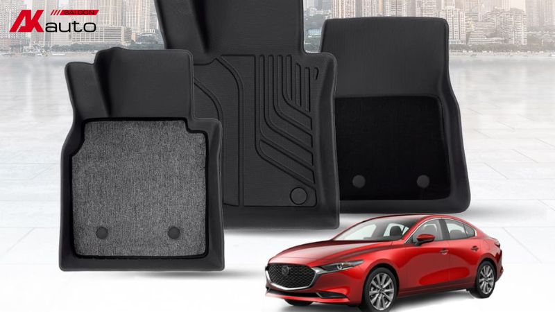 Thảm lót sàn Mazda 3 Carsen chất liệu cao cấp