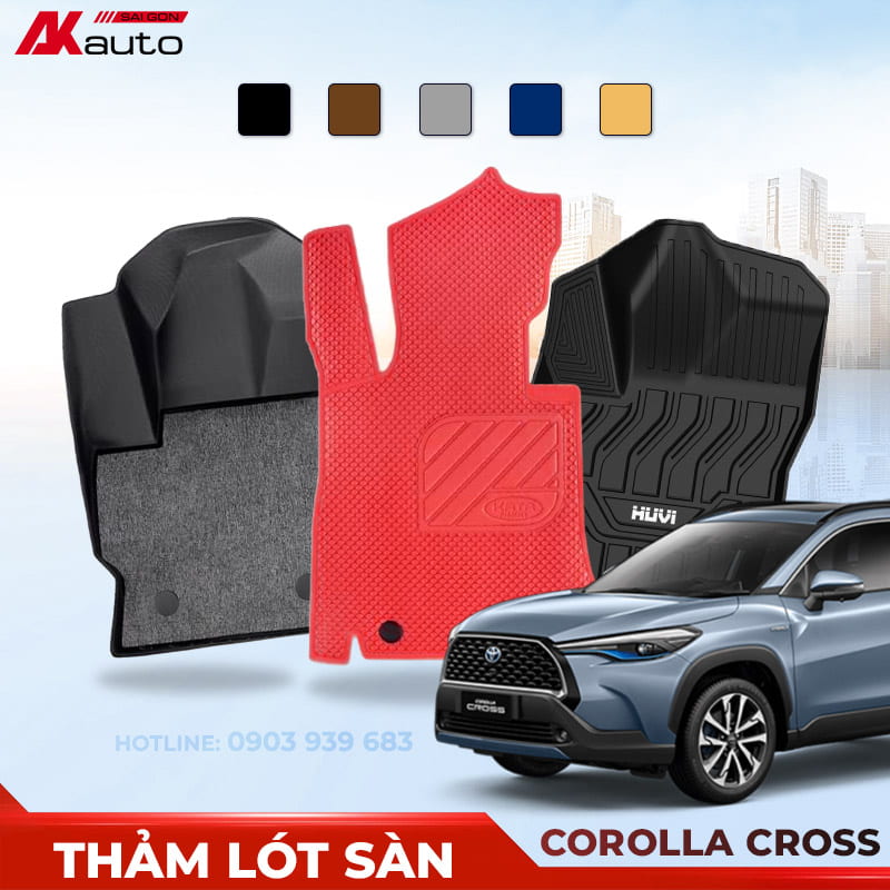Thảm Lót Sàn Toyota Cross Chính Hãng