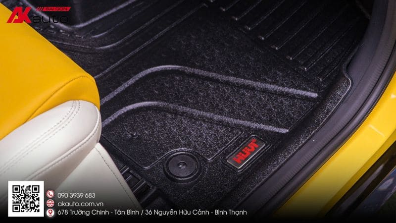 Thảm lót sàn ô tô Vios thương hiệu HUVI