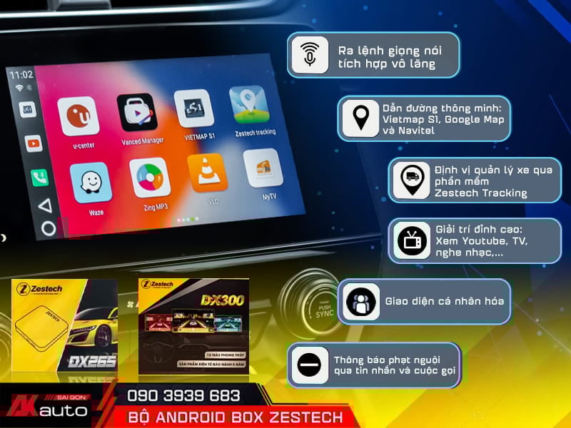 Android Box Zestech đa dạng tính năng