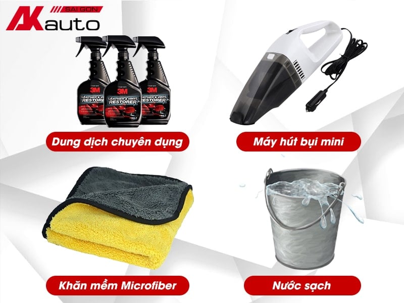 Dụng cụ vệ sinh ghế nỉ ô tô