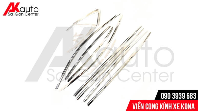 vien-cong-kinh-xe-kona-inox-1 viền cong kính xe Hyundai Kona