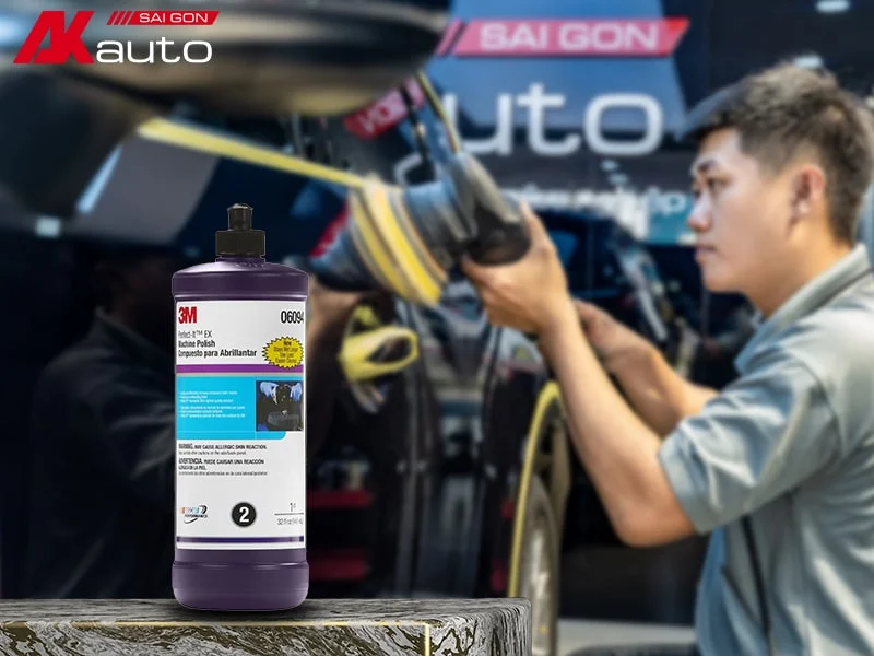 Xi đánh bóng xe ô tô 3M bước 1