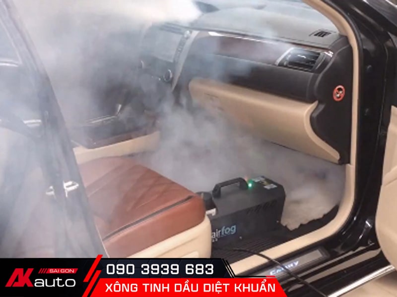 Xông tinh dầu diệt khuẩn tại AKauto