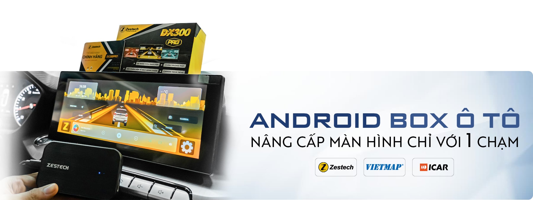 Banner Android Box ô tô trang home - AKauto