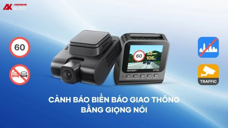 Camera hành trình cảnh báo tốc độ Vietmap S720