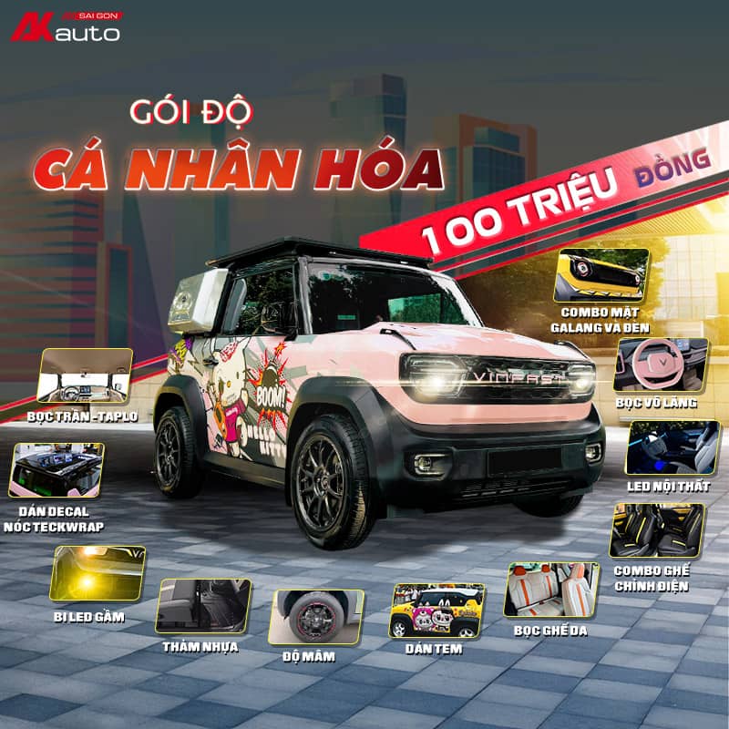 Gói Độ Cá Nhân Hóa Cho Vinfast VF3 Tại AKauto