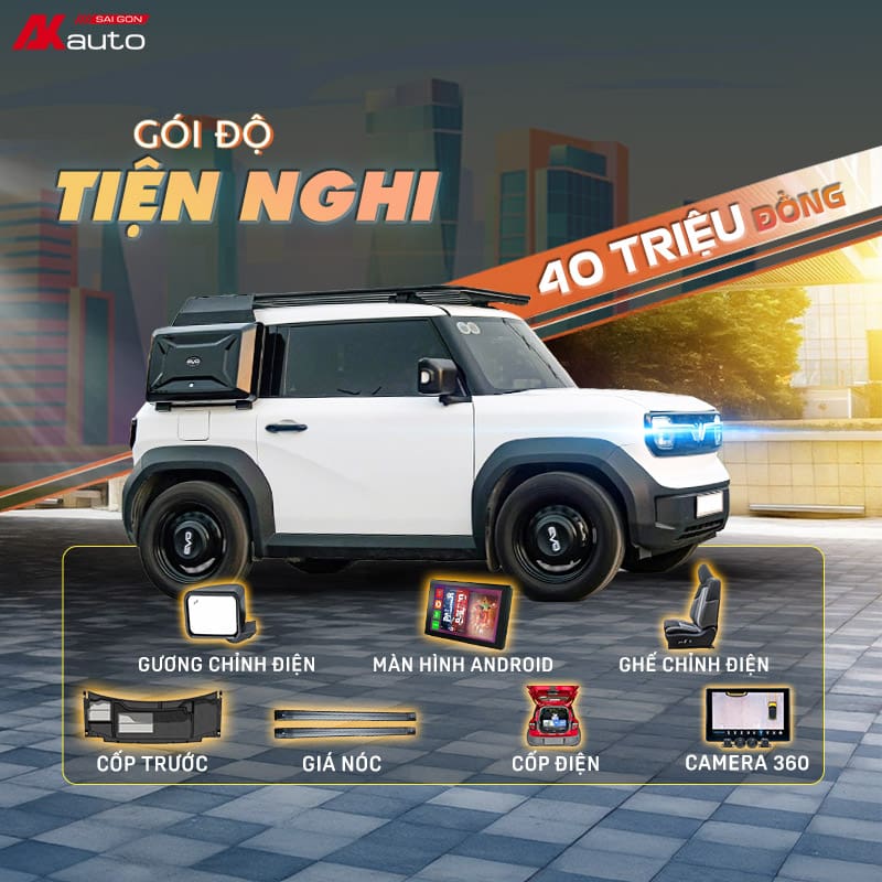 Gói Độ Tiện Nghi Cho Vinfast VF3 Tại AKauto