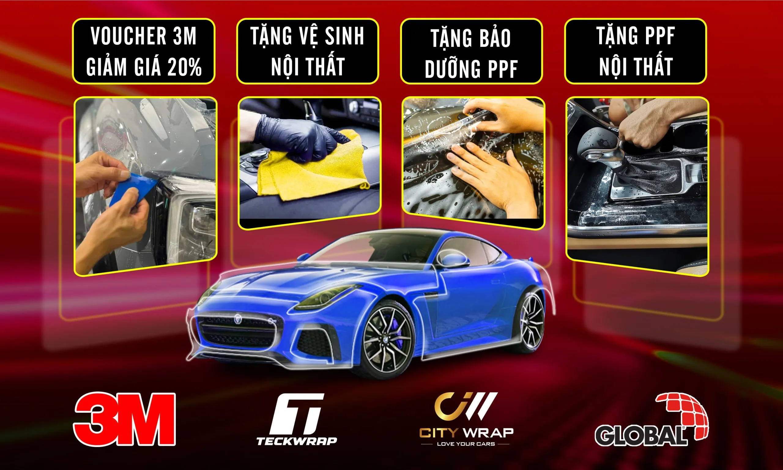 Khuyến mãi dán ppf ô tô tại AKauto