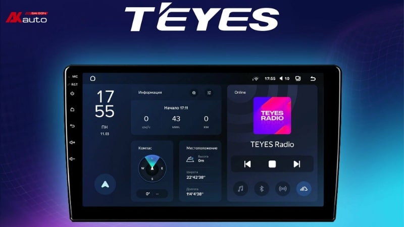 Tổng quan màn hình Android Teyes CC3L Lite