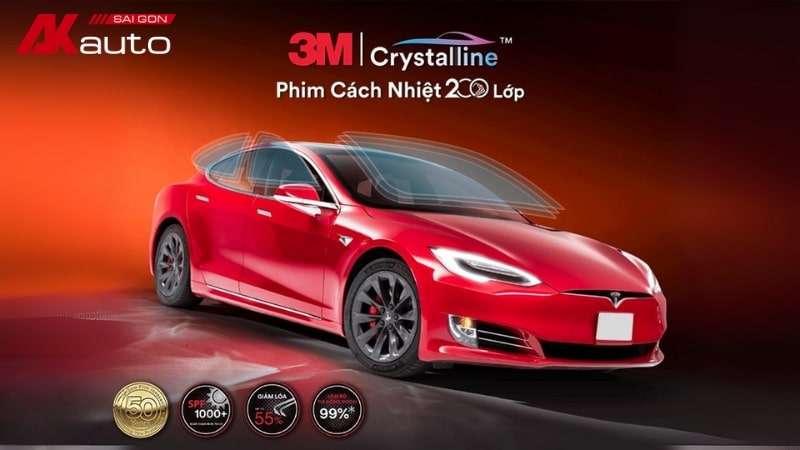 Phim cách nhiệt 3M Crystalline 200 lớp chính hãng