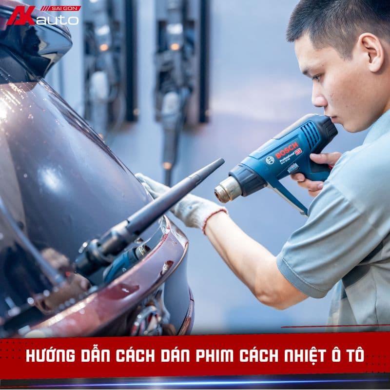 Cách dán phim cách nhiệt ô tô