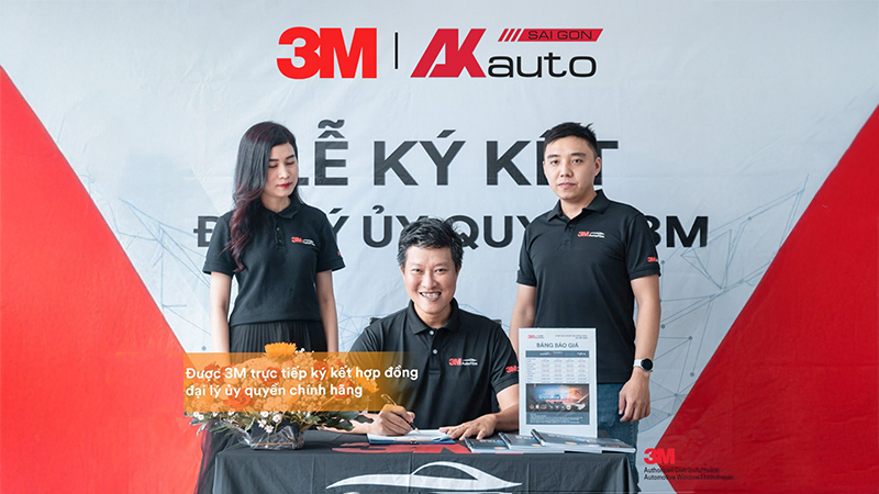 AKauto vinh dự được công nhận là đại lý ủy quyền chính thức của thương hiệu 3M