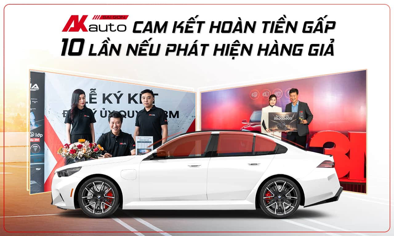 Cam kết phim cách nhiệt 3M chính hãng tại AKauto