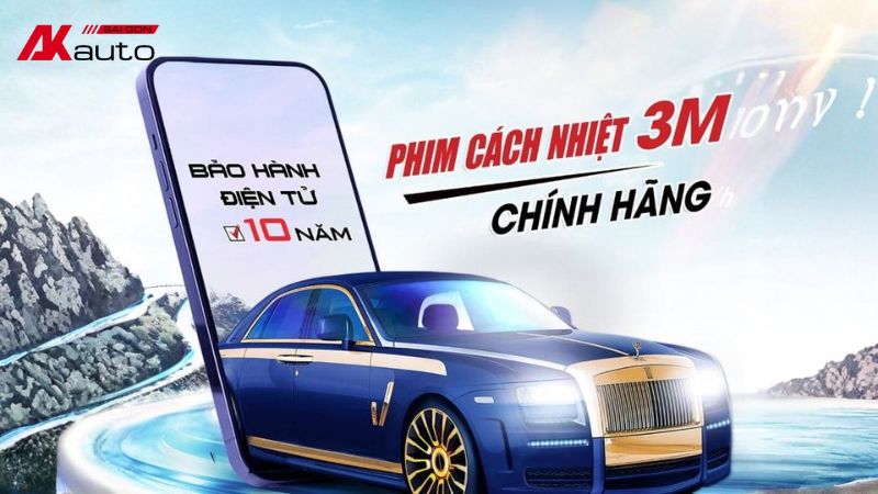 Dòng phim cách nhiệt 3M có chế độ bảo hành điện tử 10 năm