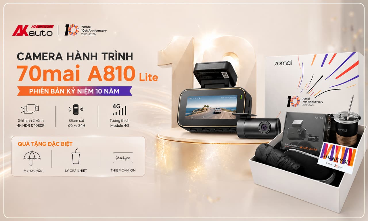 Camera Hành Trình 70mai A810 Lite phiên bản kỷ niệm - AKauto mb